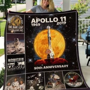 50Th Anniversary Of Apollo 11 Quilt Blanket  Limited Quilt Blanket